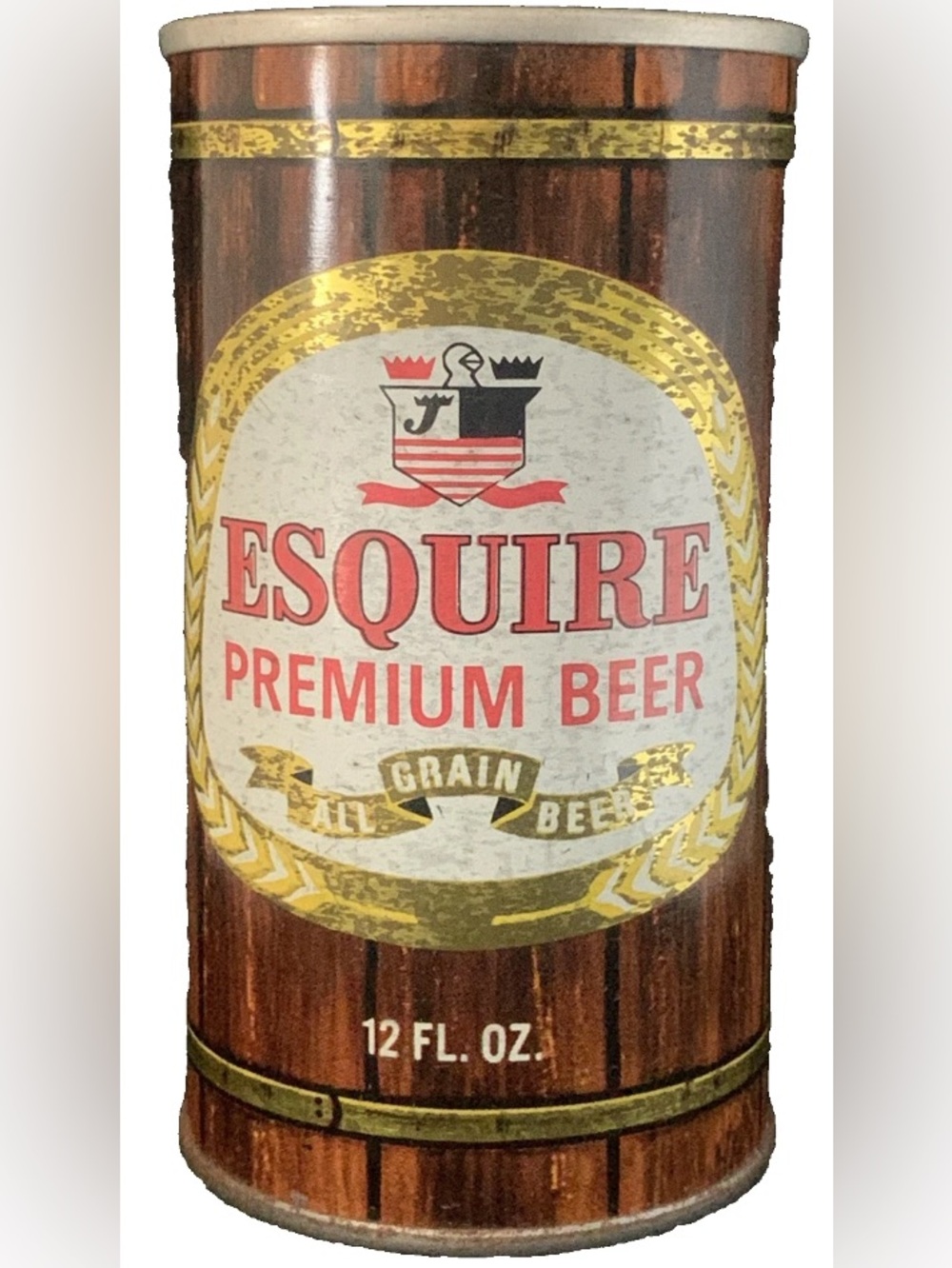 Vintage Beer Can Esquire Premium All Grain Beer Pull Tab Empty Jones Brewing